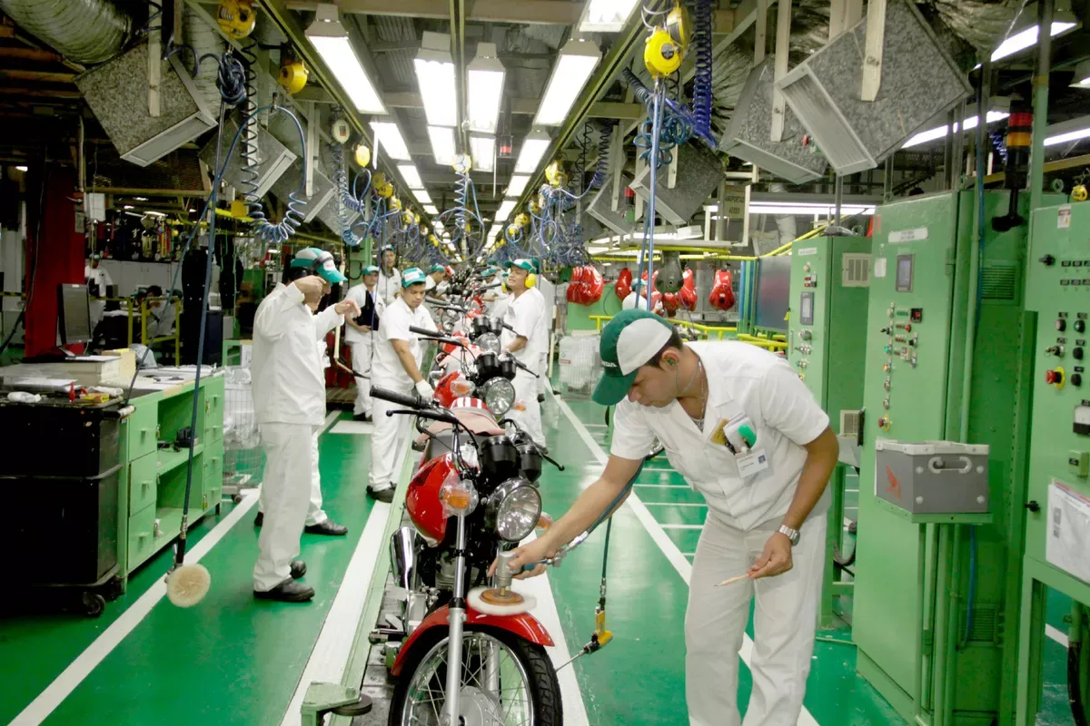 Produção de motos chega a 1,46 milhão de unidades até agosto