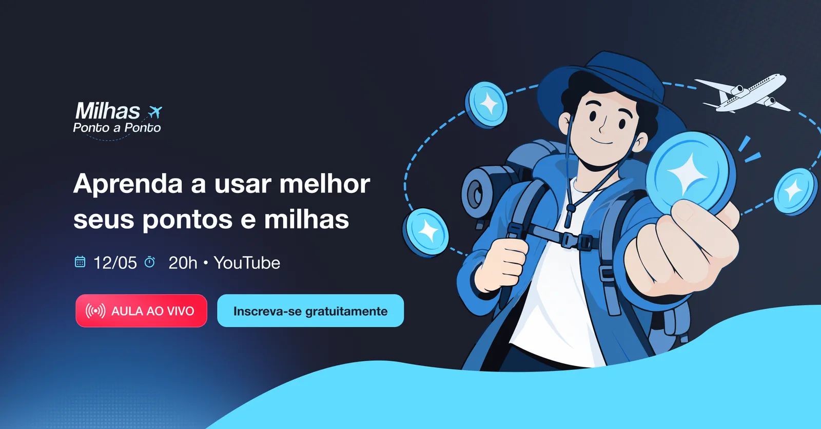 Aula gratuita ensina como usar pontos e milhas em viagens