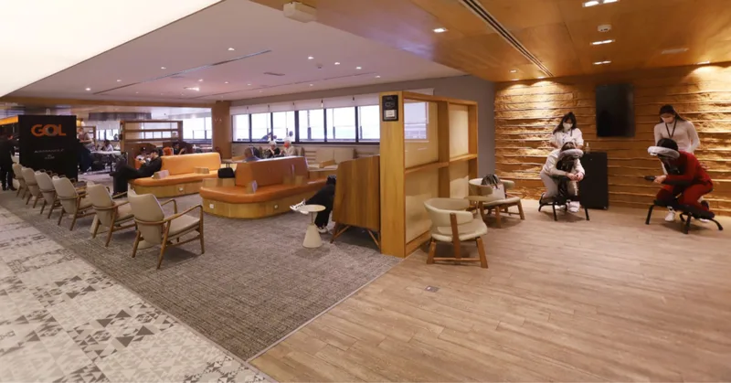 Lounge GOL Smiles oferece descanso e alimentação no Terminal 2 de Guarulhos