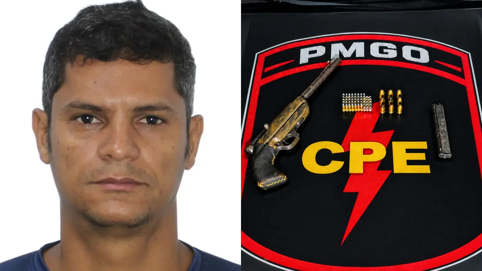 Prisão ocorre após suspeito abandonar carro e se esconder em mata em Goiás