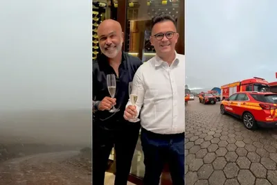 Chuva e sinais de celulares orientam buscas por helicóptero em Santa Catarina