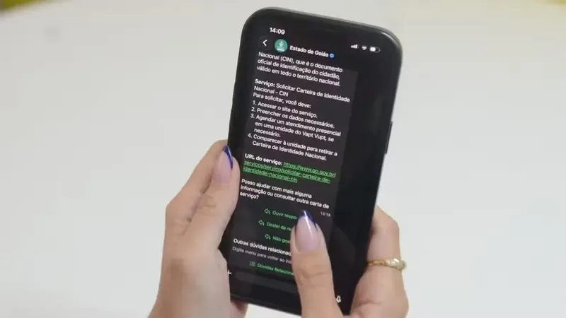 Plataforma de Goiás orienta serviços estaduais e agenda atendimentos pelo WhatsApp