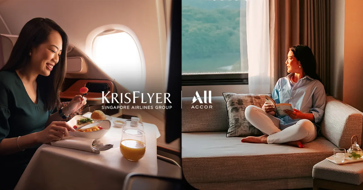 KrisFlyer aumenta conversão de pontos ALL Accor até setembro de 2026