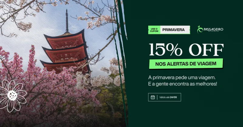 Alertas de Viagem do PP oferecem 15% de desconto no plano anual