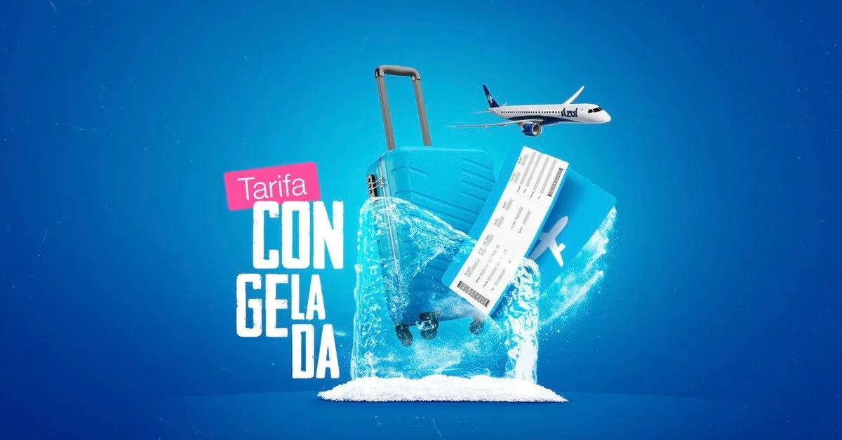 Tarifa Congelada da Azul permite segurar passagens antes do pagamento