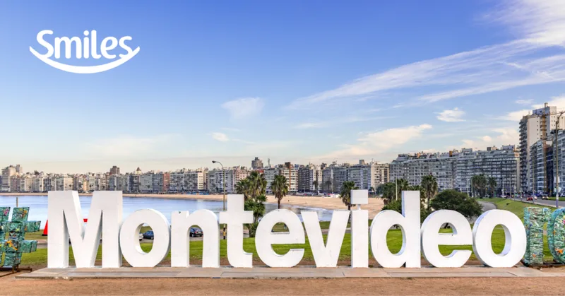 Passagens da GOL para Montevidéu custam a partir de 23.000 milhas Smiles