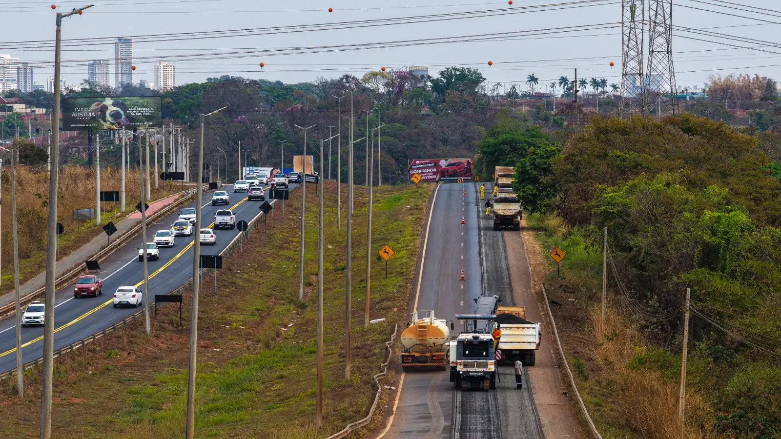 GO-020 tem tráfego nos dois sentidos durante nova fase de restauração