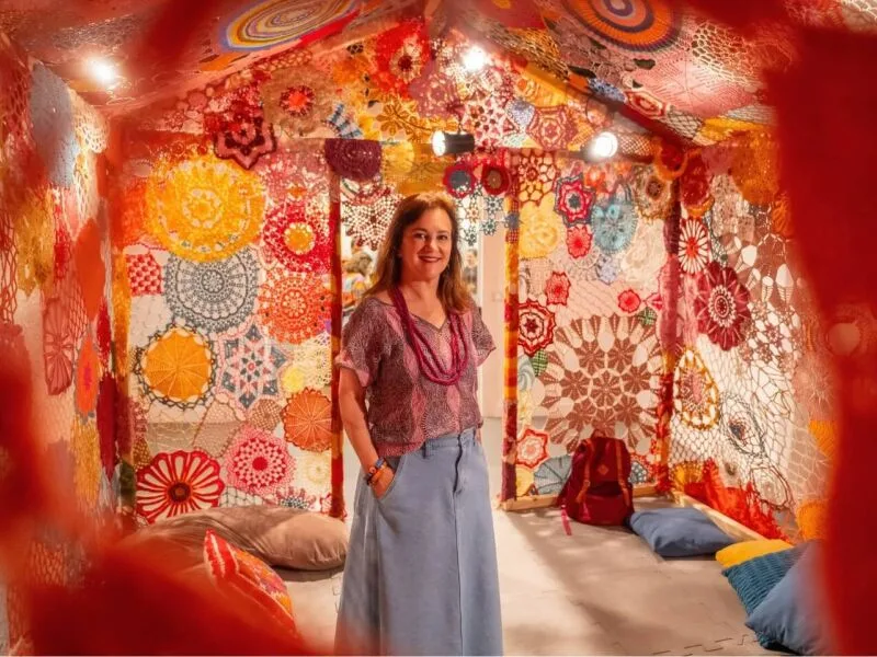 Caixa Cultural Recife apresenta instalação gratuita com crochê e histórias