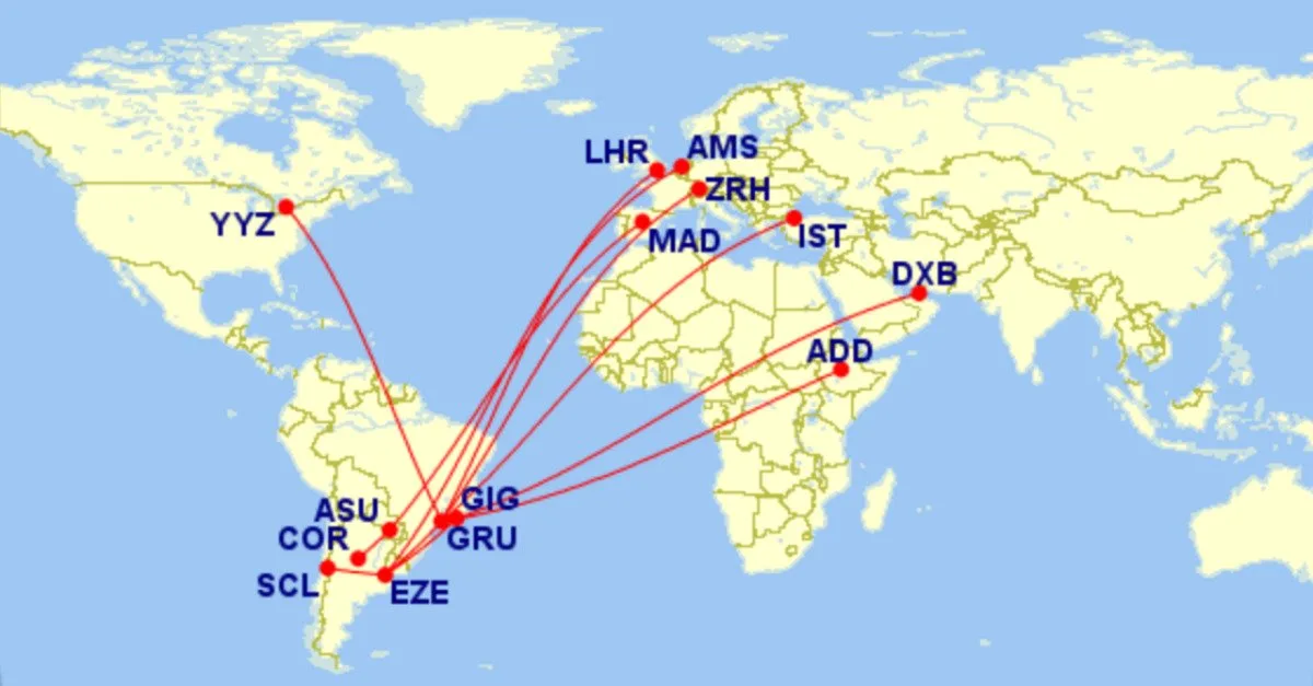 Como usar a 5ª liberdade para voar pela América do Sul