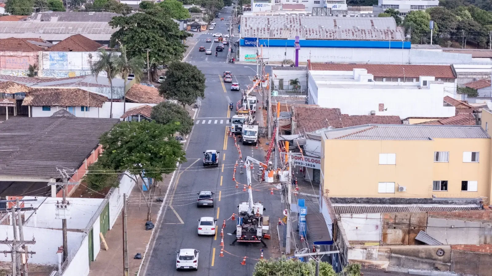 Equatorial Goiás programa obras e cortes localizados em duas cidades