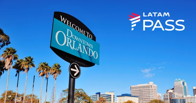 Voos de São Paulo para Orlando custam a partir de 44.523 milhas LATAM Pass