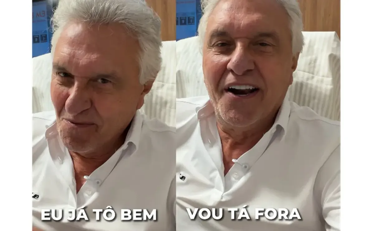 Caiado espera alta após pneumonia e planeja retomar agendas na segunda-feira