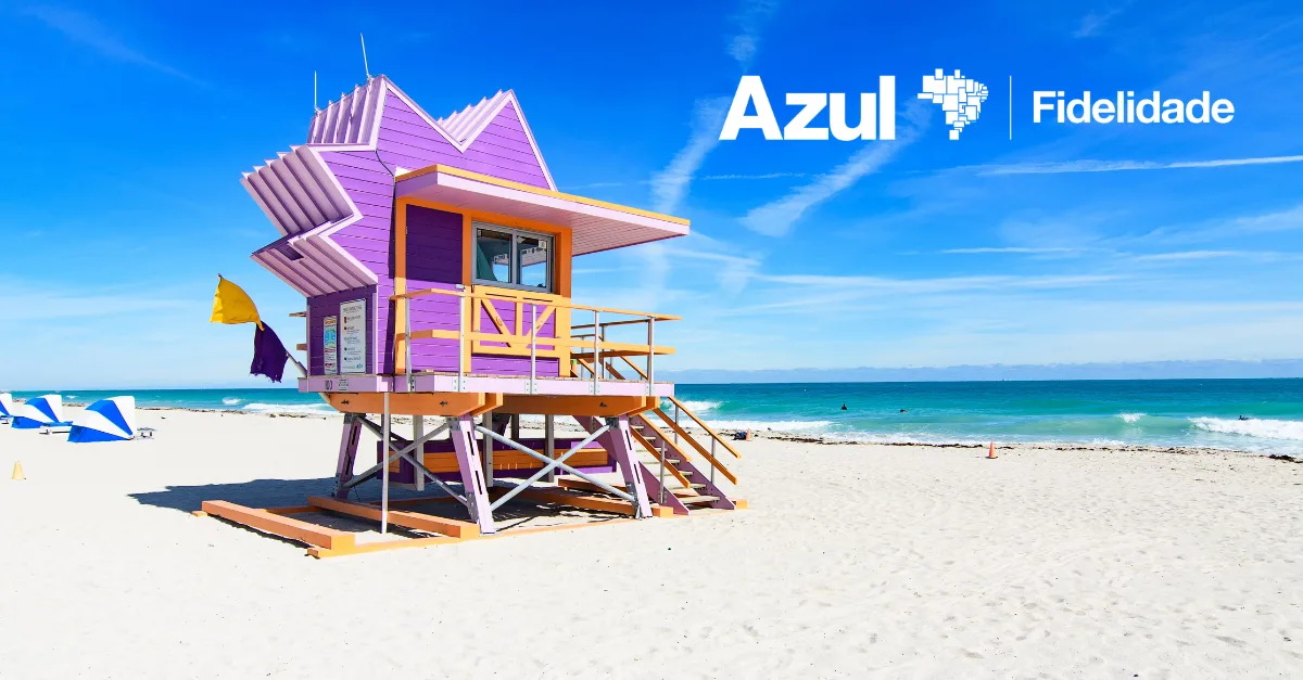 Passagens de São Paulo a Miami saem por 87.500 pontos Azul