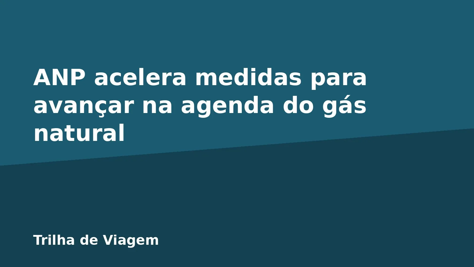 ANP acelera medidas para avançar na agenda do gás natural