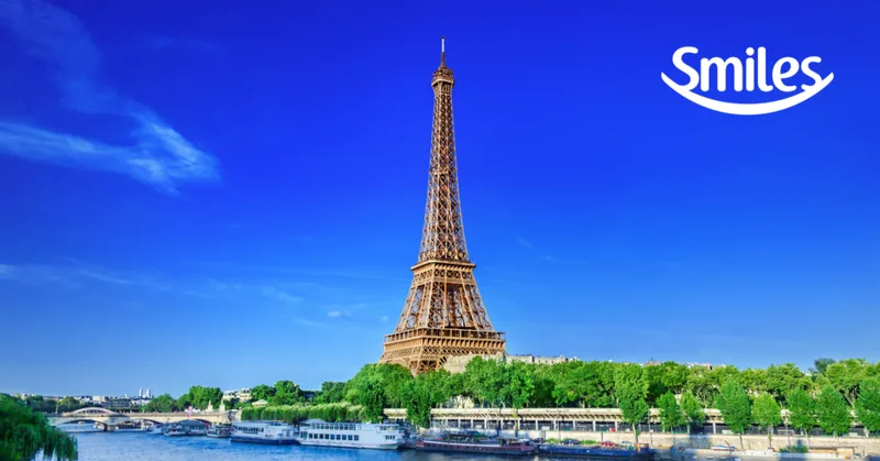 Passagens de São Paulo a Paris custam a partir de 100.800 milhas Smiles