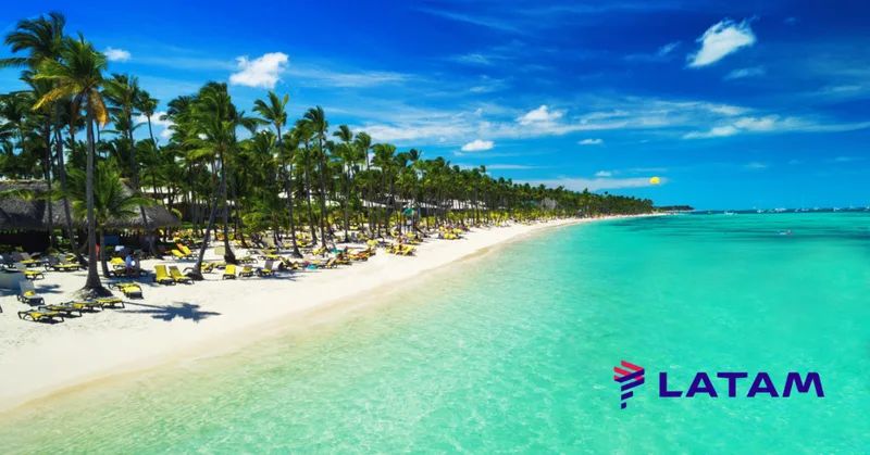 Punta Cana tem passagens LATAM por 36.651 milhas
