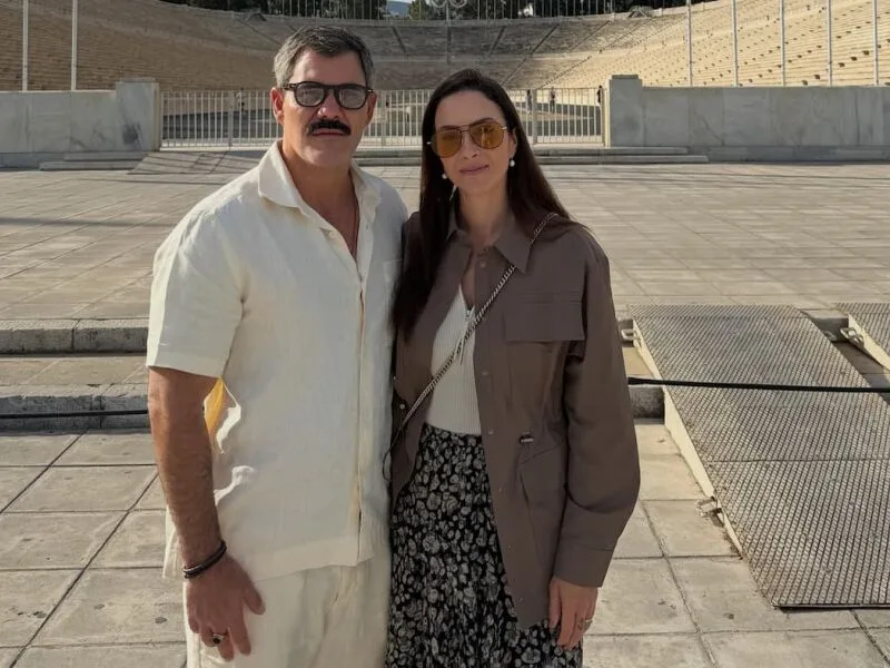 Juliano Cazarré e Letícia esperam o sétimo filho