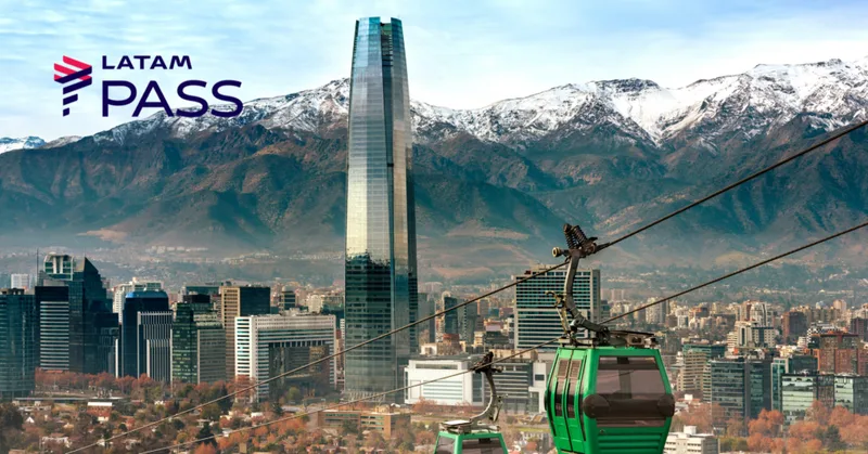 São Paulo–Santiago tem passagens LATAM a partir de 17.749 milhas