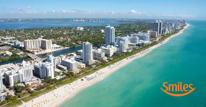 Voos de São Paulo para Miami custam a partir de 62.400 milhas Smiles