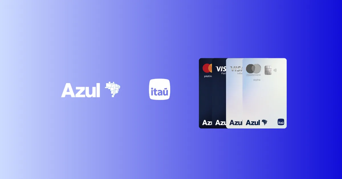 Cartões Azul Itaú oferecem até 120.000 pontos e anuidade grátis